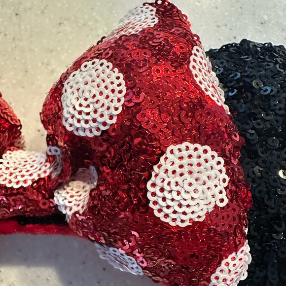 Disney Parks Sequin Minnie Mouse Ears Headband! Dress up Disney Vacation Costume - Picture 3 of 14